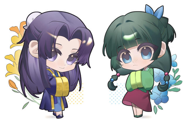 Chibi Jinshi and Maomao